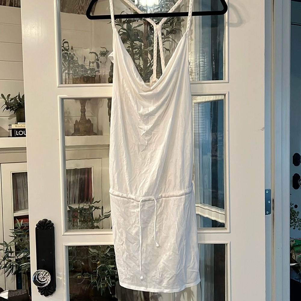 Converse White Short Skater Dress Swimsuit Cover